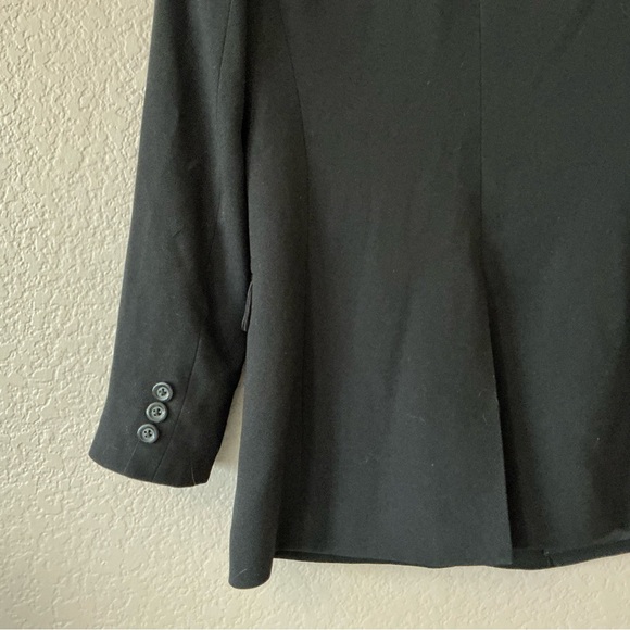 Alice + Olivia Jace Shawl Collar Oversized Fitted Blazer Size XS Black - Picture 10 of 14